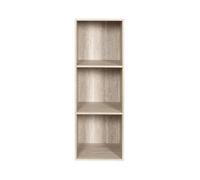 Rangement Modulable 3 Cases - HOME DECO FACTORY - Pietra - Blanc et Beige
