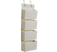 Rangement mural vichy beige