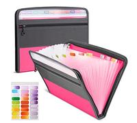 Rangement Papier Trieur 13 Poches, Portable A4 Trieur Document | Pochettes pour Documents avec Fermeture à Glissière