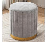 Rangement Rond - Tabouret Champignon en Velours avec Couvercle Amovible, Rangement pour Repose-Pieds, Chaise de Coiffeuse pour Salon, Chambre à Coucher, Salle de Maquillage