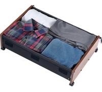 Rangement sous lit avec roulettes, 650 x 460 x 180 mm Conteneurs sous lit, organiseur de chaussures sous lit avec roulettes verrouillables, bacs de rangement sous lit à roulettes pour vêtements, chaus