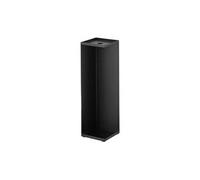 Yamazaki Tower Support pour Papier Toilette Vertical, en Acier - jusqu'à 3 Rouleaux, Rangement Compact Gain de Place pour Salle de Bain, WC, hygiénique - 11,5 x 11,5 x 38,5 cm, Design Japonais, Noir