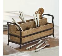 Rangement Troyes marron/noir H/L/P env. 19/40/14 cm