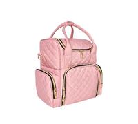Rangement Vernis A Ongle Sac de rangement vernis à ongles, 48/80 bouteilles, grand sac main/sac bandoulière, organisateur, d'huile essentielle, boîte d'outils soins des(M-Pink)