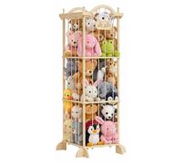 Rangement XXL pour peluches - Organisateur en bois pour jouets - Type A - Résistant aux taches - Réutilisable - Polyvalent - Montage requis