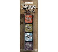 Ranger 15TDPK40385 Tim Holtz Mini Kit de 8 Encres Plastique Multicolore 10 x 2,5 x 1,3 cm
