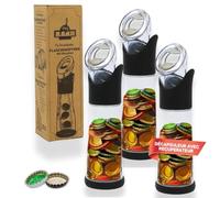 Ranji - Décapsuleur avec Récipient Intégré - Collecte Facile des Capsules | Décapsuleur Bière Original et Écologique | Idée Cadeau | Fête des Pères (x3)