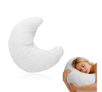 RANJIMA Coussin de sol en forme de lune - Coussin douillet - Étoile - Coussin décoratif moelleux en forme de nuage - Coussin en peluche pour canapé, lit, chaise, décoration - Cadeau pour fille et