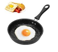 RANJIMA Mini poêle Ø 16 cm Petite poêle anti-adhésive à induction avec poignée résistante à la chaleur, anti-adhérente, poêle à œufs frites portable pour le camping, la cuisine, la cuisinière à gaz