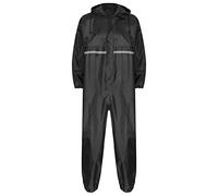 ranrann Homme Combinaison de Pluie Imperméable Réfléchissant Salopette de Travail à Capuche Combinaison Pêche Zippé Multi-Usage Vêtements de Pluie M-4XL
