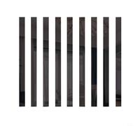 RANRAO Lot de 10 carreaux de miroir, autocollants de miroir à rayures, longue bande amovible en acrylique, autocollant mural mosaïque pour décoration de salon, chambre à coucher