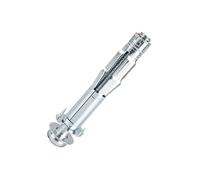Ranstac Molly Lot de 20 boulons d'ancrage pour mur creux M4 x 46 HS/PZLS-06 | Ancrages à bascule en métal pour cloison sèche, plâtre et carrelage en acier zingué très résistant pour cloison sèche