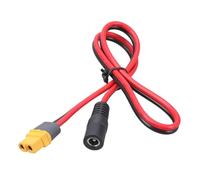 Ranuw XT60 femelle vers 5, 5 x 2, 1 mm / 5, 5 x 2, 5 mm femelle, adaptateur XT60 pour câble d'alimentation extérieur, moniteur, batteries solaires, bloc d'alimentation