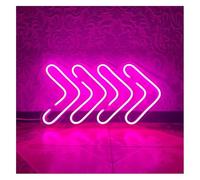 RANVEXO Enseigne lumineuse au néon à intensité variable pour entreprise, magasin, salle de bain, bar, bureau(B,45cm)
