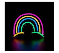 RANVEXO Lampe néon arc-en-ciel pour décoration murale, idéal pour une chambre à coucher, un anniversaire, 28,6 x 22 cm
