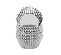 Raopuzi Caissettes Cupcake - Caissettes en Papier pour Muffin Cupcake, Caissettes de Pâtisserie, Caissettes Papier Muffins Moule,Caissettes de Décoration pour Cupcakes 100pcs/pack (Argent)
