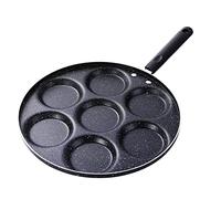 Raopuzi Poêle à Pancakes - Poêle à Frire Ø 30cm antiadhésive en Aluminium pour 7 Mini Pancakes - Crêpes blinis œufs au Plat omelettes légumes