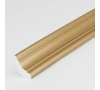 Raouoae Bandes De Plafond Décoratives Autocollantes en PVC 5m, Moulures d'angle Triangulaires Et Quart De Rond, Garniture Murale pour Armoires, Décoration Facile À Installer(Champagnergold,Breite: 27