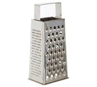 Secret de Gourmet – Râpe 4 faces inox Black Menu – H. 24 cm – Argent