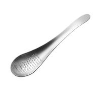 Râpe à ail en acier inoxydable en forme de cuillère - Râpe à fromage - Pour maison, restaurant, camping, pique-nique