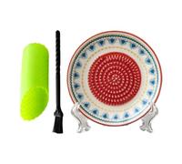 Râpe à ail en céramique | 3 pièces manuelle ronde en céramique avec brosse | Râpe pour fruits | Pour fromage, fruits, légumes, épluche, cuisson au four, cuisine, cuisson