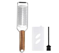 Râpe à fromage, citron, zesteur, râpe à parmesan en acier inoxydable de qualité supérieure, râpe à double lame grossière et fine, avec housse de protection et brosse de nettoyage, pieds antidérapants