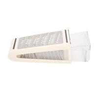 Râpe à fromage double face avec récipient amovible, 22 x 13,5 x 8,5 cm (8,7 x 5,3 x 3,3 pouces) pour cuisine, boîte à râper avec récipient de rangement