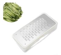 Râpe à fromage en acier inoxydable avec poignée ergonomique pour râper en toute sécurité, également utilisée comme zesteur de citron, broyeur de légumes et râpe à fruits (C)
