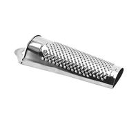 Râpe à Fromage en Acier Inoxydable, Zesteur Simple Face Cuisine | Chambre de Rangement Intégrée, Base Plate et Trou Suspendre, Usage Portable pour Pique-niques et Épices