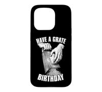 Râpe à Fromage Humoristique « Have A Grate Birthday » Coque pour iPhone 15 Pro