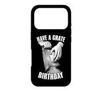 Râpe à Fromage Humoristique « Have A Grate Birthday » Coque pour iPhone 17 Pro