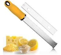 Râpe à Fromage - Lemon - Inox 304 - Couverture de Sécurité - 230mm x 30mm - 150g