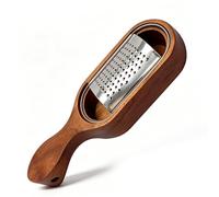 Râpe à fromage portative en bois avec 3 lames interchangeables