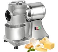 Râpe à fromage robuste, 550 W, déchiqueteuse à fromage électrique pour fromage en bloc, grande capacité de 39,9 kg/heure, idéale pour les restaurants, les épiceries, les pizzas, le moulin à beurre