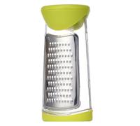 Râpe à Fromage Vert, en Acier Inoxydable, Multifonction | Lame Semi-circulaire Légèrement Courbée, pour Cannelle et Chocolat, Nettoyage Facile avec Brosse Incluse