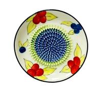 Râpe à gingembre faite à la main - Moulin naturel - Hachoir à viande décoratif - Outil de cuisine antidérapant de qualité alimentaire - Assiette avec mini brosse de nettoyage pour gingembre, chocolat
