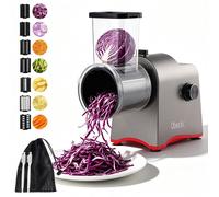 Râpe à légumes électrique, 300W, 7 lames en acier inoxydable, 10 fonctions