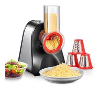 Râpe a Légumes Électrique- 4 en 1- Découpe légumes- 200W -Râpe Carottes Electrique- pour Fromage, Carottes, Pommes de Terre