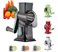 Râpe à Légumes Manuelle - 3 Lames Acier Inox - Ventouse Forte - Pour Fromage Et Carottes - Gris CASSETTE RECHARGE POUR SEBUMET