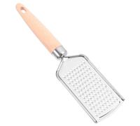 Râpe à Légumes Manuelle en Acier Inoxydable, Poignée Bois | Petit Format, Trous Fins, Usage la Cuisine Maison, pour Courgette et Pomme de Terre, Rangement Suspendu