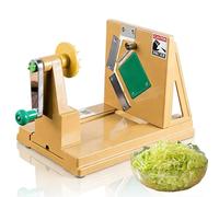 Râpe à légumes manuelle rotative avec base antidérapante, rail push-pull pour déchiquetage uniforme, outil de cuisine