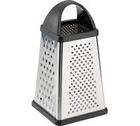 Westmark Râpe carrée avec plateau collecteur, hauteur : 25 cm, acier inoxydable/plastique, argenté/noir, 11882260