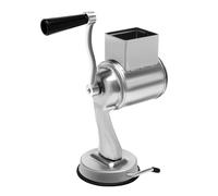 Râpe à légumes, râpe de cuisine, râpe manuelle rotative, système à 5 lames, matériau en acier inoxydable 430, ventouse de fixation stable, manivelle sûre, utilisation de fruits, légumes, fromage