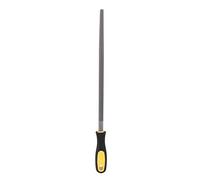 Râpe à Lime Ronde en Acier de 12 Pouces avec poignée, Outil de façonnage d'affûtage pour Les projets métalliques, Acier à Outils en Carbone T12 de Haute qualité, poignée (12-inch Medium Tooth Round