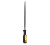 Râpe à Lime Ronde en Acier de 12 Pouces avec poignée, Outil de façonnage d'affûtage pour Les projets métalliques, Acier à Outils en Carbone T12 de Haute qualité, poignée (12-inch coarse-Tooth Round