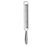 Râpe à main Zester Monaco+ de Boska/Râpe à fromage/Aussi pour agrumes et poivron rouge/Acier inoxydable/Argent / 32 cm