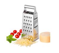 Râpe à râpe multifonction en acier inoxydable à 4 côtés Râpe à main pour cuisine légumes, fruits, fromages