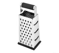 Râpe Boîte 4-Faces en Acier-Inoxydable avec pour Cuisine Râpe | Rust-resistant Steel, 4 Grating Sides, pour ideal For Cheese & Veggies, Comfortable Handle, Easy To Clean