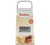 Râpe carrée - METALTEX - 4 faces en inox - Poignée plastique - Grand modèle - Hauteur 23cm