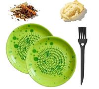 RâPe CéRamique Multifonction Pour Ail Et Gingembre Avec Reliefs Efficaces,Pratique Et DéCorative,Elle RâPe Oignon,Fromage Et Toutes Sortes D'éPices En Cuisine (green,2)
